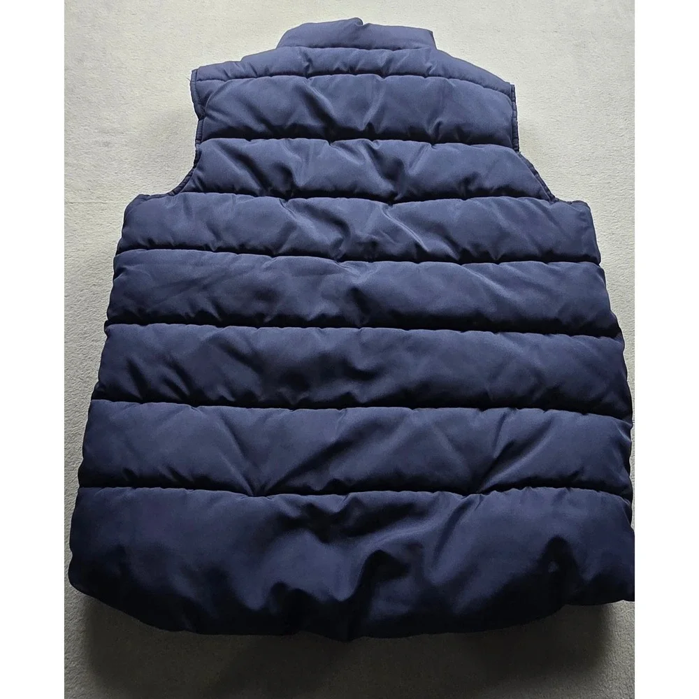 Gymboree Boys Navy Blue Puffer Vest Fleece Lined Mock Neck‎ Size 12 3030570